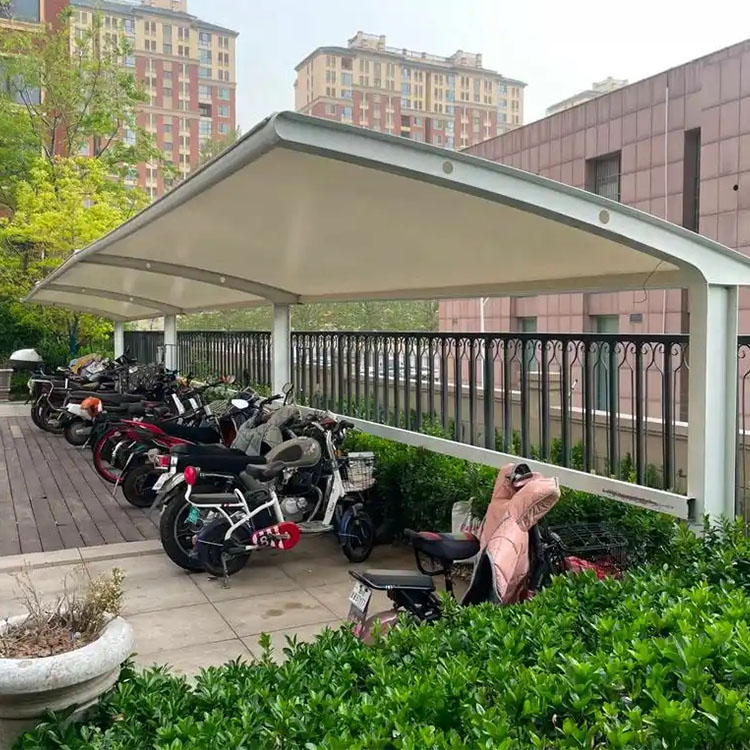 松滋市膜结构电动车棚